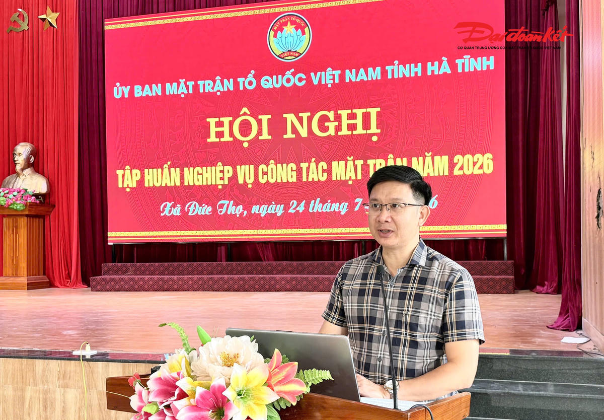 MTTQ Việt Nam tỉnh Hà Tĩnh trang bị kiến thức cho cán bộ cơ sở