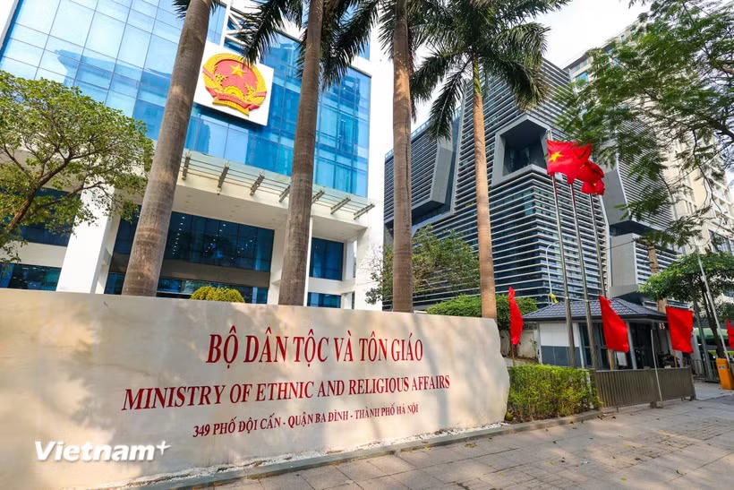 Trụ sở Bộ Dân tộc và Tôn giáo. (Ảnh: Minh Sơn/Vietnam+).
