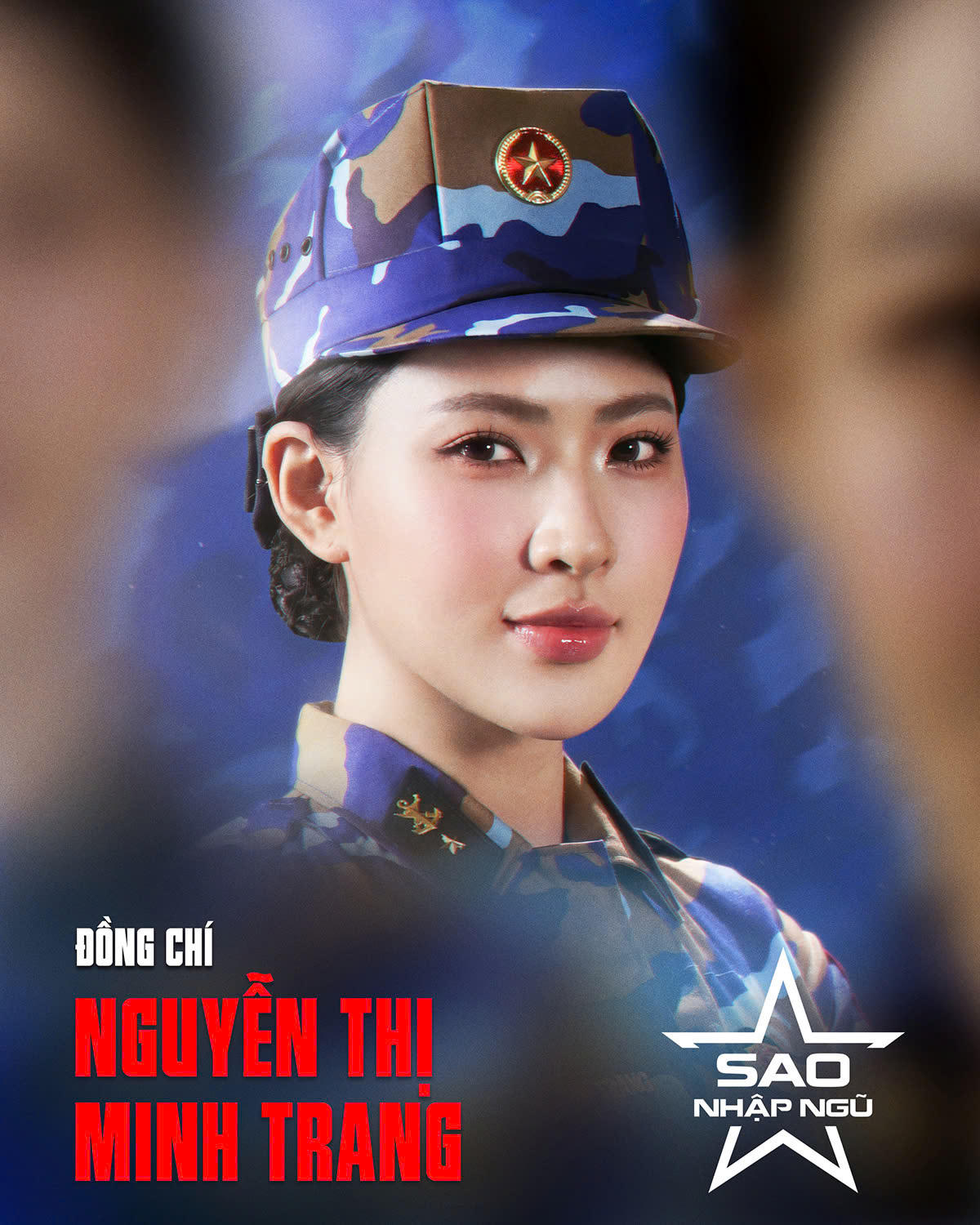 Minh Trang (Nguyễn Minh Trang) gây ấn tượng với sự điềm tĩnh và chân thành. Nữ diễn viên cho biết điểm mạnh lớn nhất của mình là sự chịu khó và tự chấm 7,5/10 cho khả năng sinh tồn trước khi bước vào môi trường huấn luyện đặc biệt. Ảnh: BTC.
