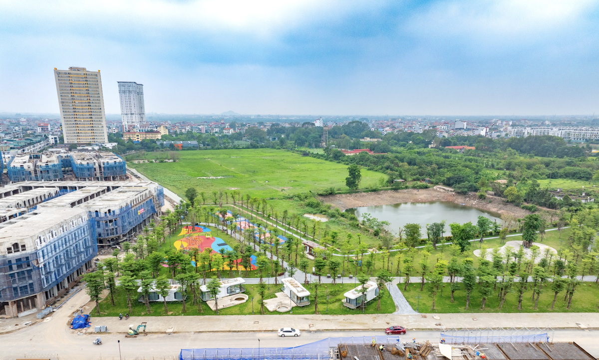 Hạ tầng tiện ích cảnh quan của dự án cơ bản đã hoàn thành.