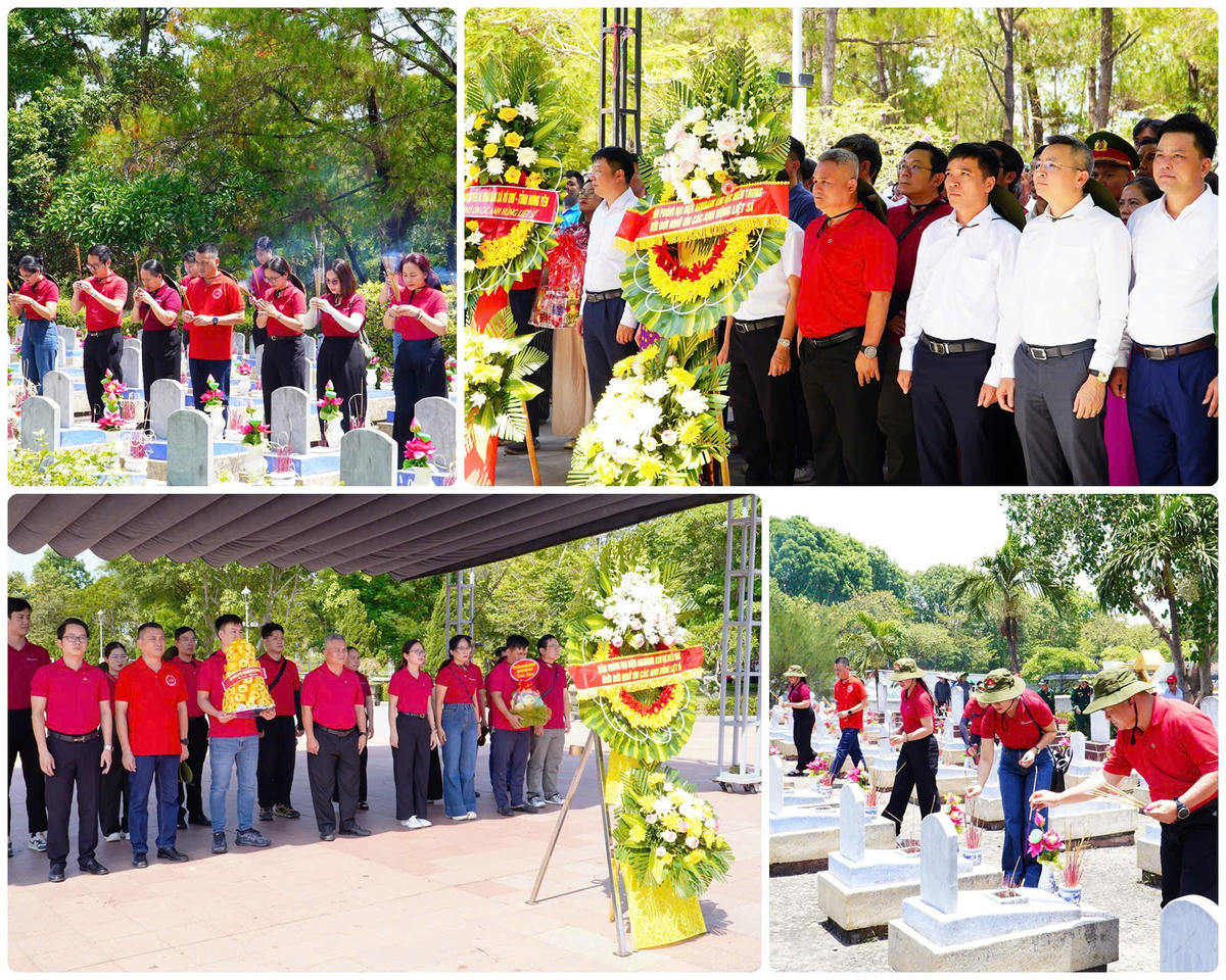 Đoàn công tác VPMT thành kính dâng hoa, dâng hương tại Nghĩa trang Liệt sĩ quốc gia Trường Sơn, Nghĩa trang Liệt sĩ quốc gia Đường 9 và Khu di tích quốc gia đặc biệt Thành cổ Quảng Trị