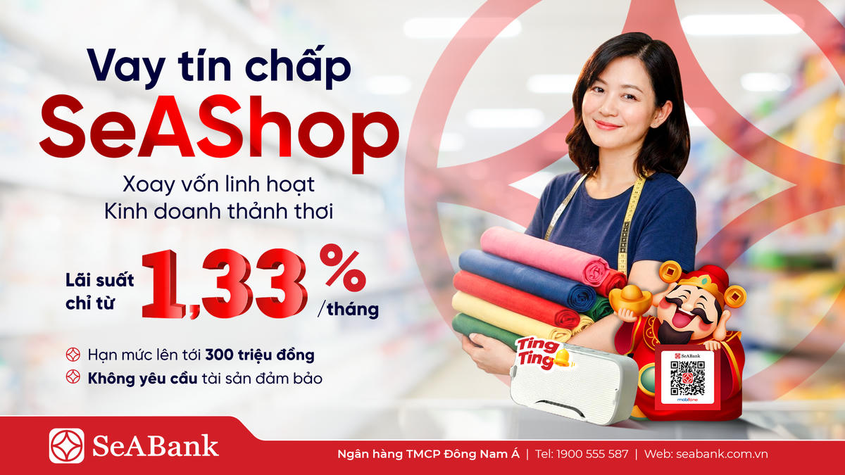 SeABank triển khai gói vay dành cho hộ kinh doanh - SeAShop