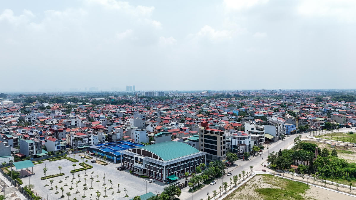 Xã Thư Lâm, Phúc Thịnh với nhiều lợi thế về vị trí, hạ tầng và dư địa phát triển. Ảnh: Quang Vinh.