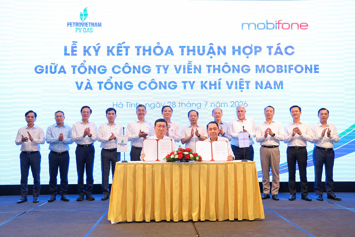 Lễ ký thỏa thuận hợp tác giữa PV GAS và Mobifone