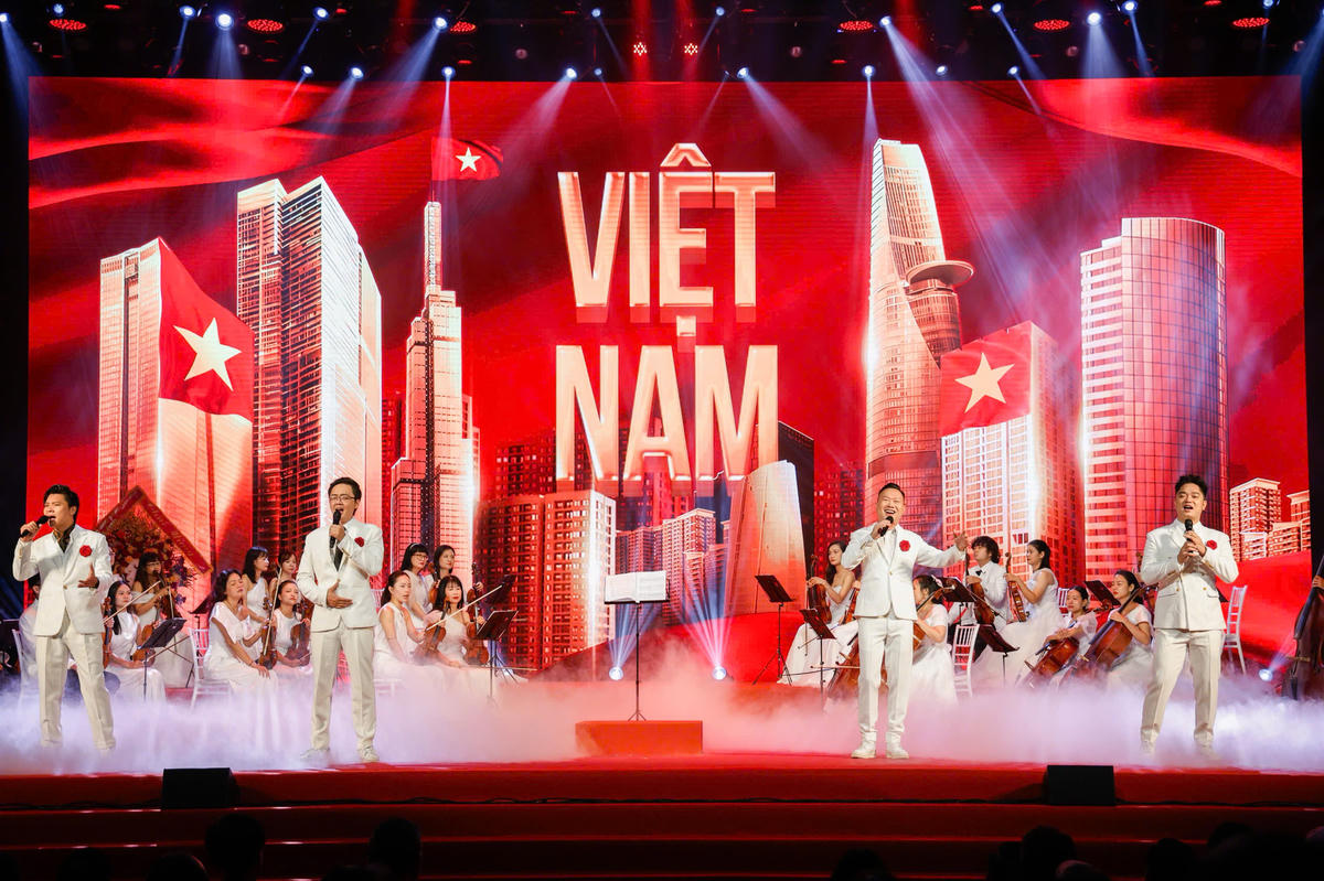 Tiết mục biểu diễn văn nghệ tại Đại hội. Ảnh: Quang Vinh