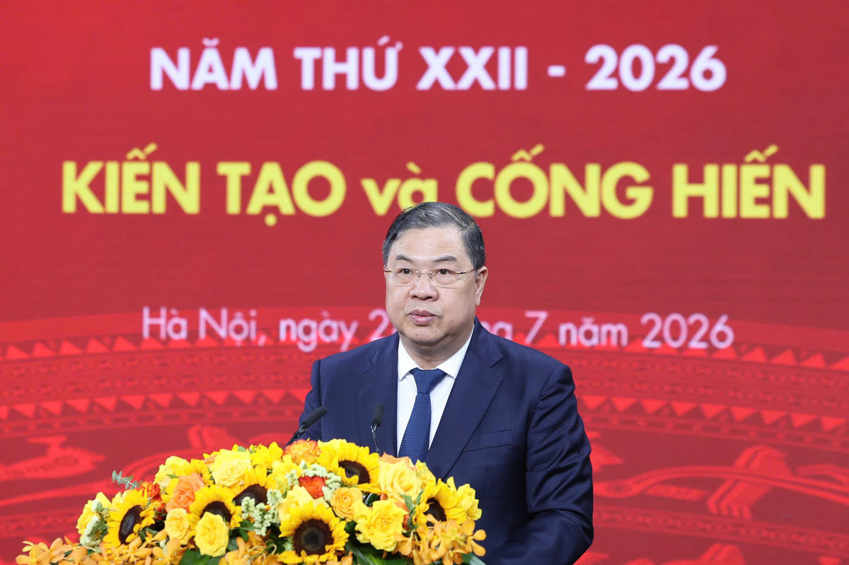 Phó Thủ tướng Thường trực Chính phủ Phạm Gia Túc phát biểu tại Hội nghị. Ảnh: Nguyễn Hải.