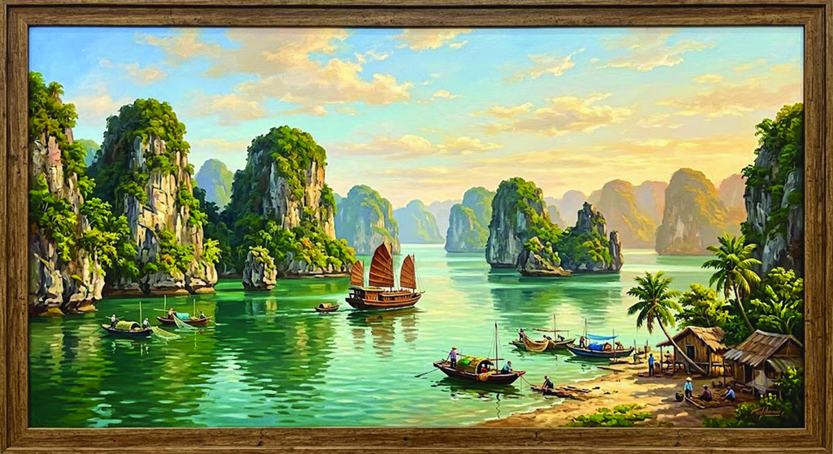 Một bức tranh được thể hiện bởi AI.