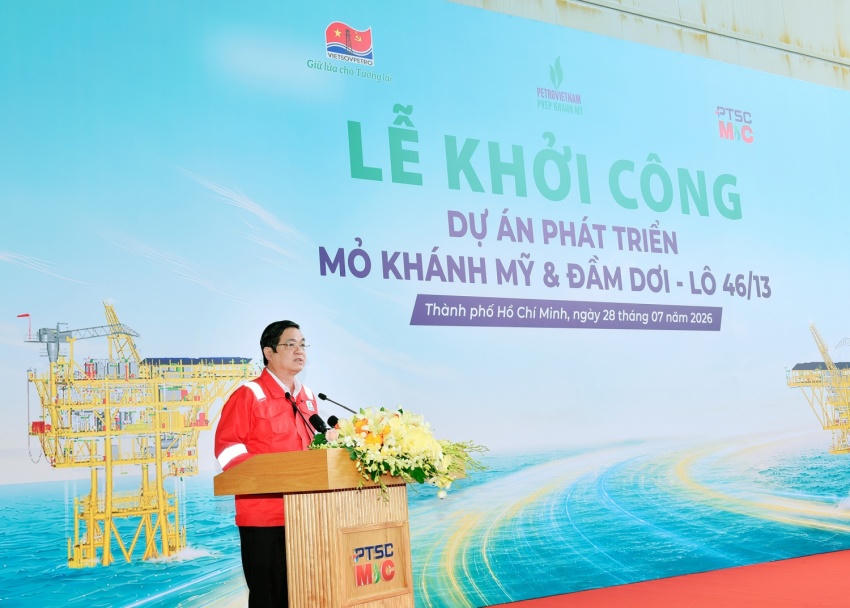 Phó Chủ tịch UBND tỉnh Cà Mau Huỳnh Chí Nguyện khẳng định ý nghĩa chiến lược của dự án đối với sự phát triển kinh tế - xã hội địa phương và vùng Đồng bằng sông Cửu Long.