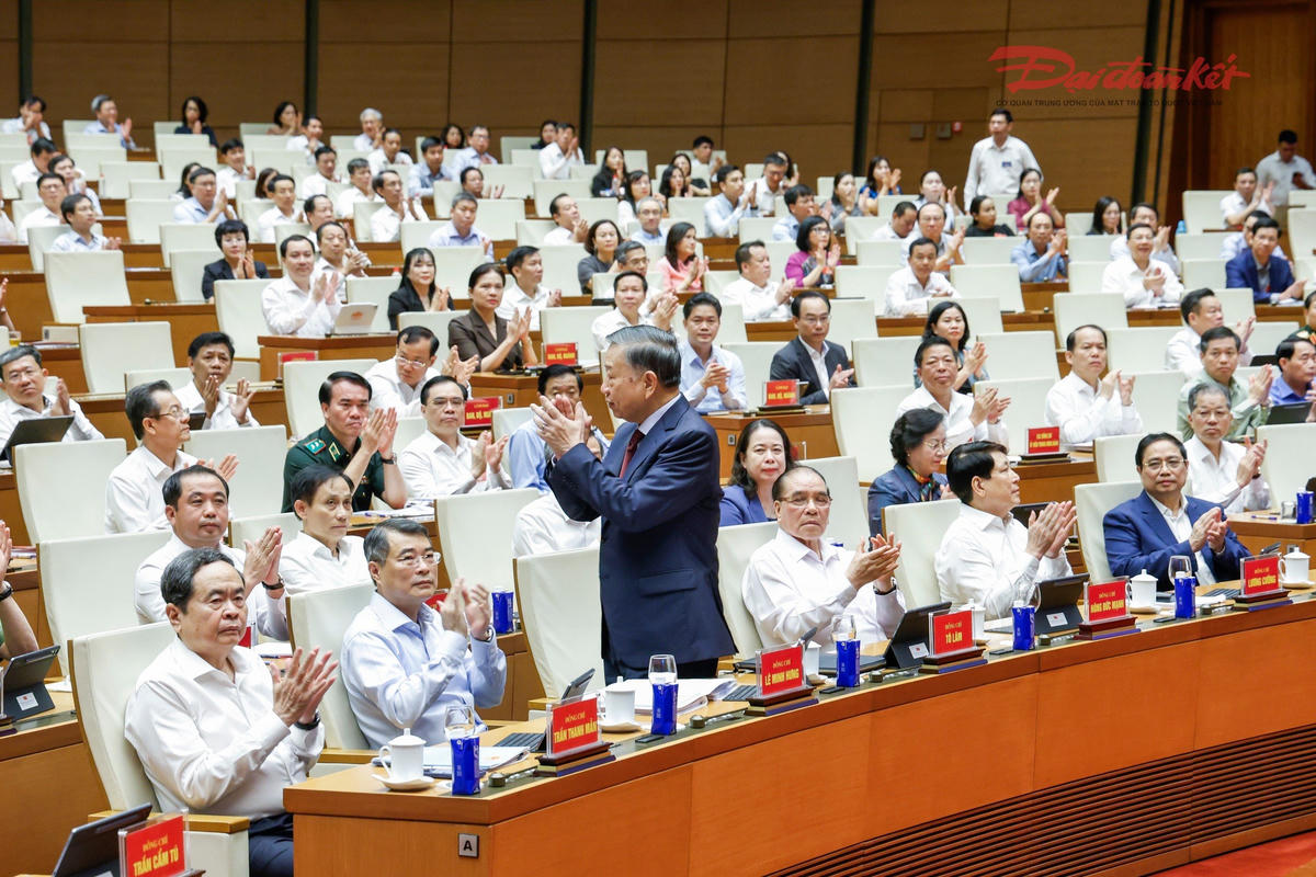 Tổng Bí thư, Chủ tịch nước Tô Lâm dự hội nghị tại điểm cầu trung tâm - Hội trường Diên Hồng, Nhà Quốc hội (Hà Nội). Ảnh: Quang Vinh