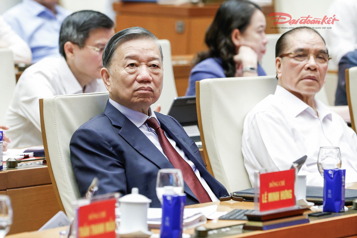 Tổng Bí thư, Chủ tịch nước Tô Lâm dự hội nghị tại điểm cầu trung tâm - Hội trường Diên Hồng, Nhà Quốc hội (Hà Nội). Ảnh: Quang Vinh