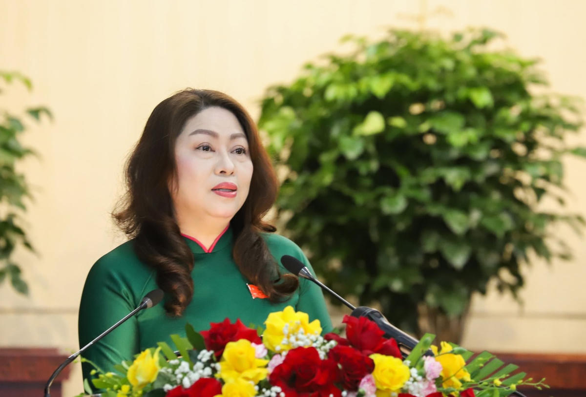 Bà Nguyễn Thị Thu Lan, Phó Chủ tịch Thường trực Ủy ban Mặt trận Tổ quốc Việt Nam TP Đà Nẵng. Ảnh: Nguyễn Tú.