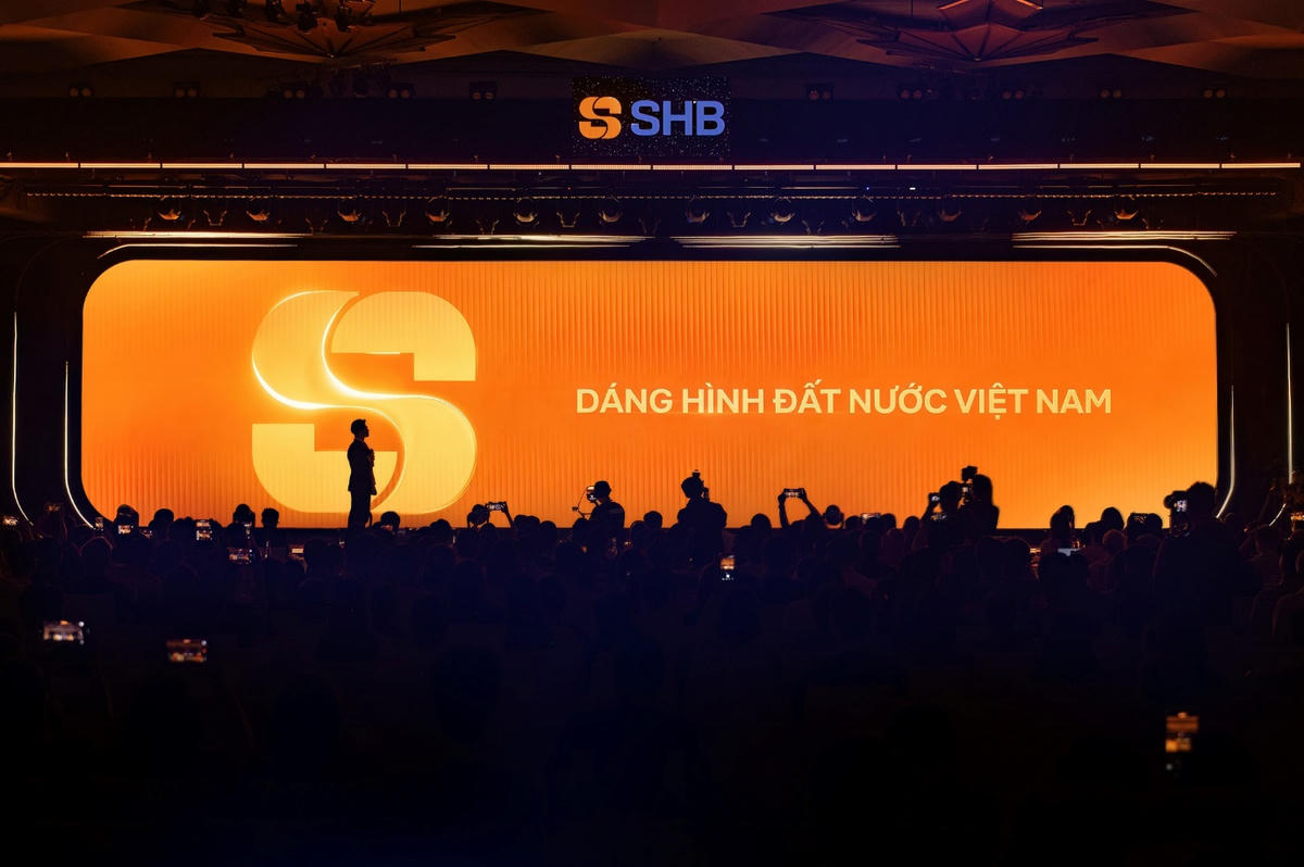 Logo mới của SHB lấy cảm hứng từ dáng hình đất nước.