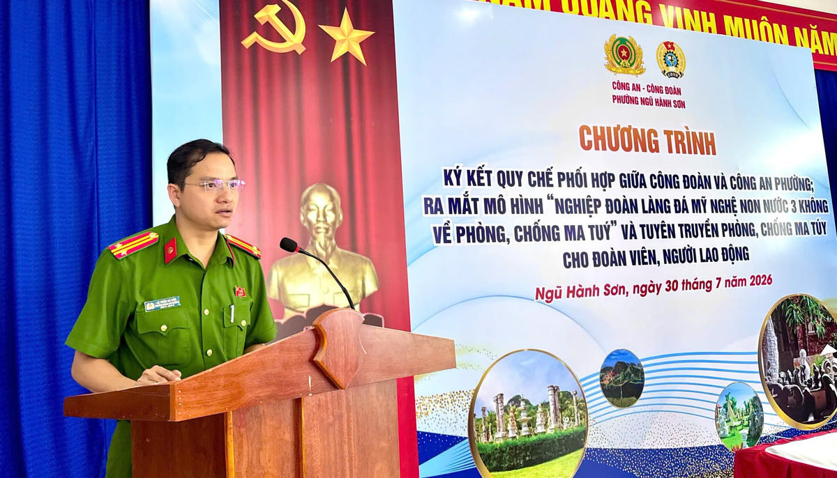 Xây dựng Nghiệp đoàn Làng đá mỹ nghệ Non Nước “3 không” về phòng, chống ma túy