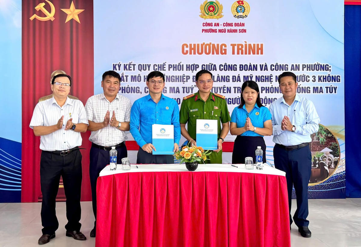 Xây dựng Nghiệp đoàn Làng đá mỹ nghệ Non Nước “3 không” về phòng, chống ma túy