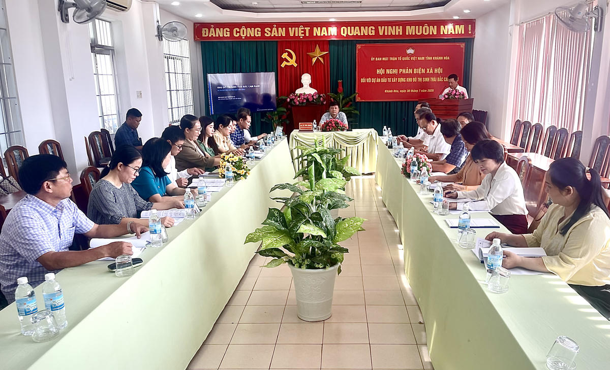 Mặt trận tỉnh Khánh Hòa tổ chức hội nghị phản biện xã hội Dự án Khu đô thị Bắc Cam Ranh