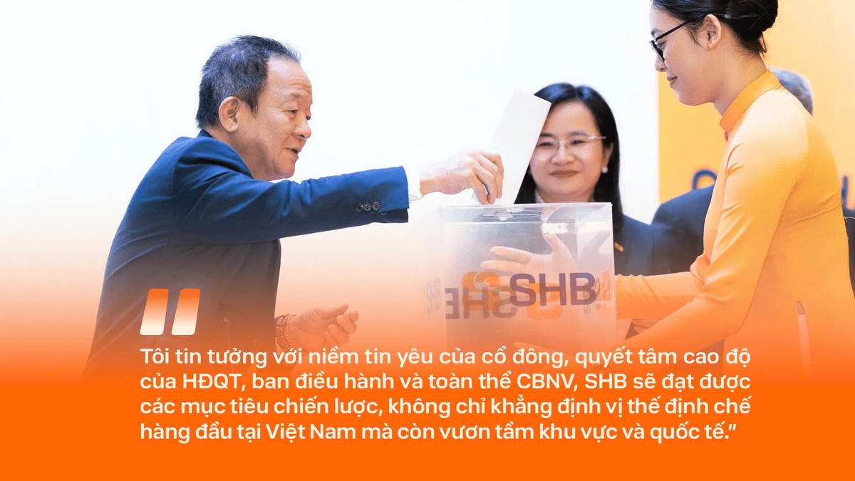 Những câu nói ấn tượng của Chủ tịch HĐQT SHB Đỗ Quang Hiển tại ĐHĐCĐ 2026