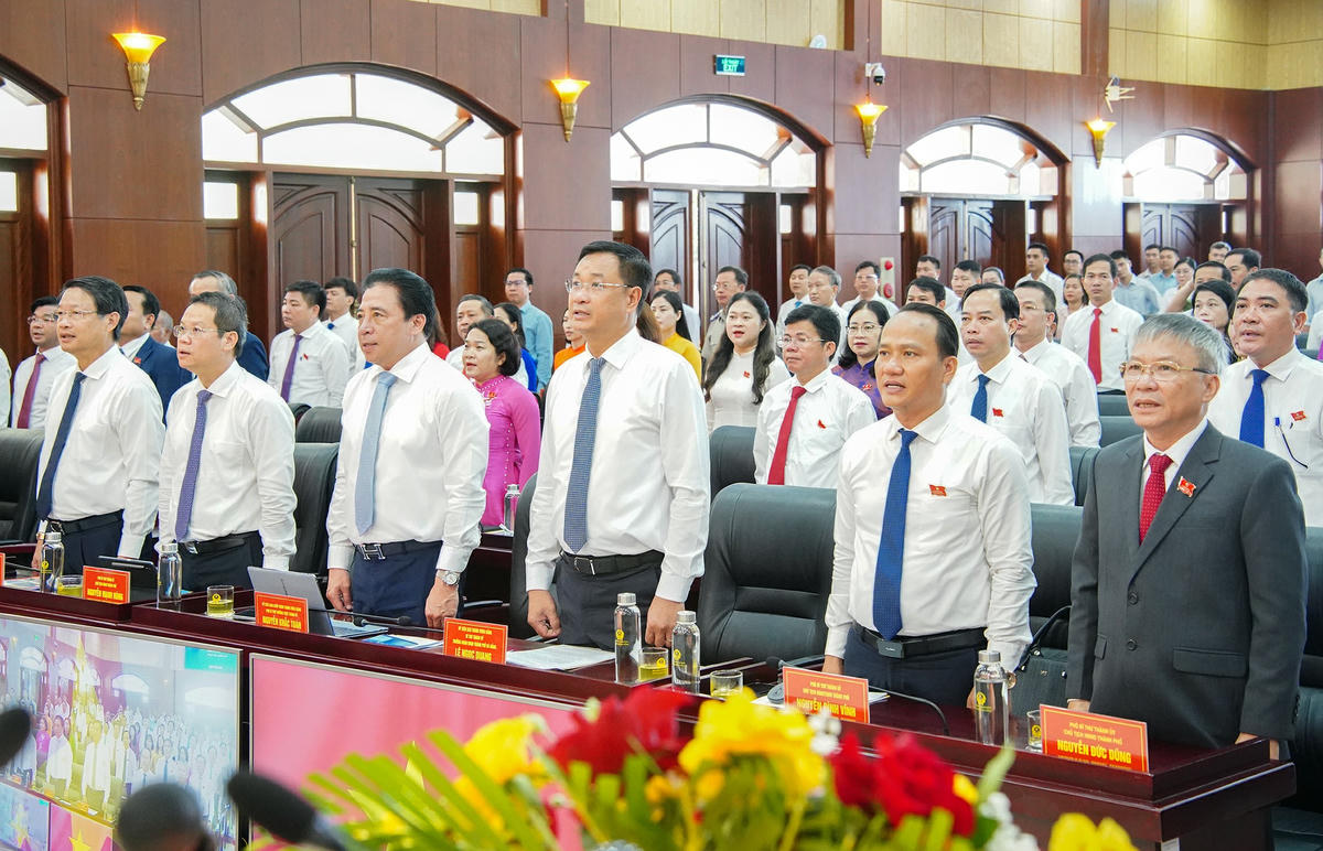 HĐND TP Đà Nẵng khai mạc kỳ họp thứ 4 (kỳ họp thường lệ giữa năm), khóa XI, nhiệm kỳ 2026-2031. Ảnh: Mai Quang.