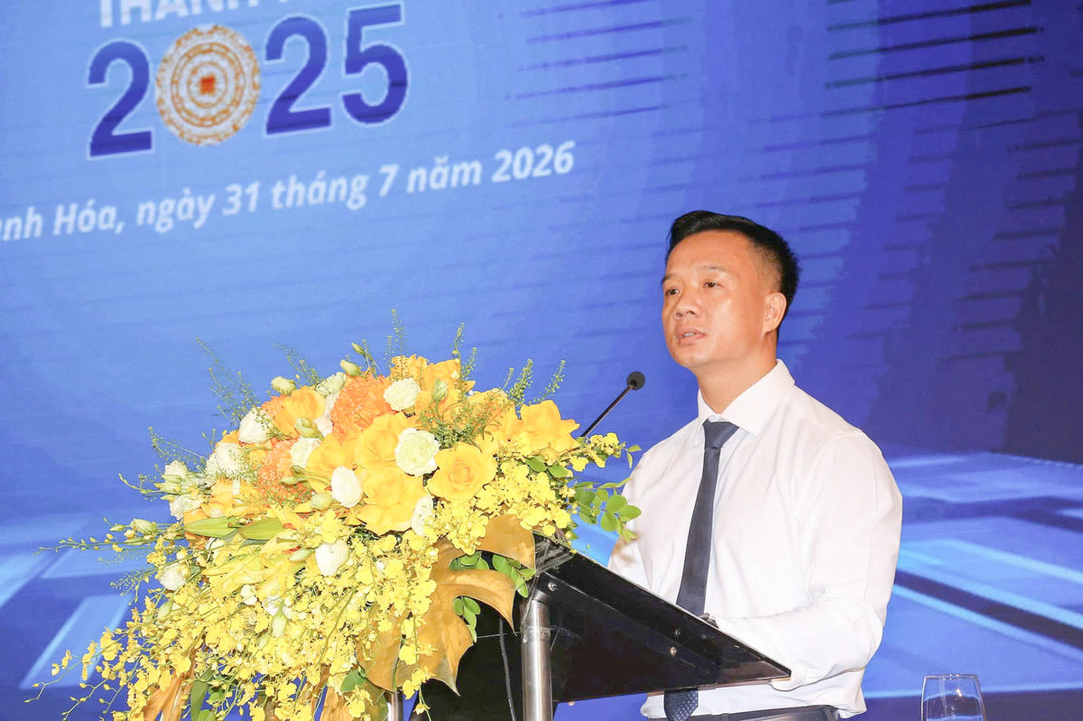 Chủ tịch Hiệp hội Doanh nghiệp tỉnh Nguyễn Xuân Hưng cho biết, DCCI đã trở thành kênh phản ánh khách quan tiếng nói của cộng đồng doanh nghiệp trong suốt 5 năm qua. Ảnh: Anh Tuấn
