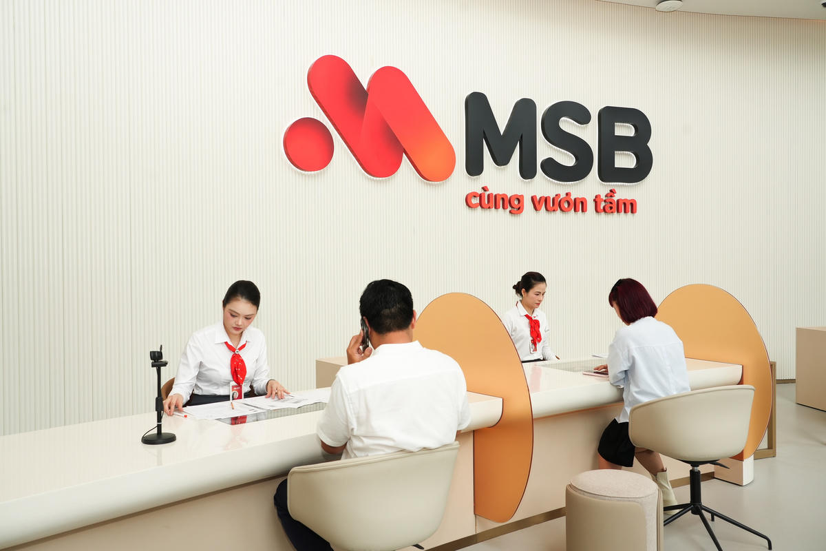 MSB báo lãi trước thuế hơn 3.400 tỷ đồng sau 6 tháng đầu năm. Ảnh: MSB.