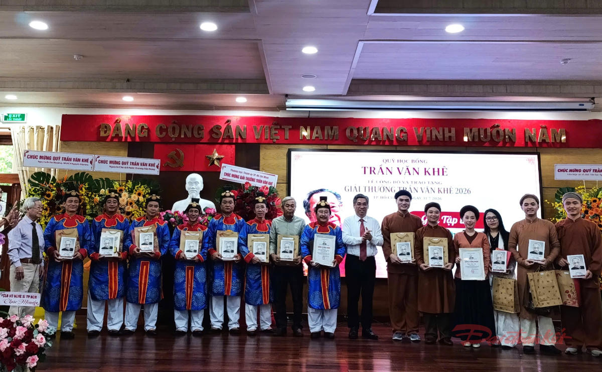 8 cá nhân, tập thể được trao Giải thưởng Trần Văn Khê năm 2026