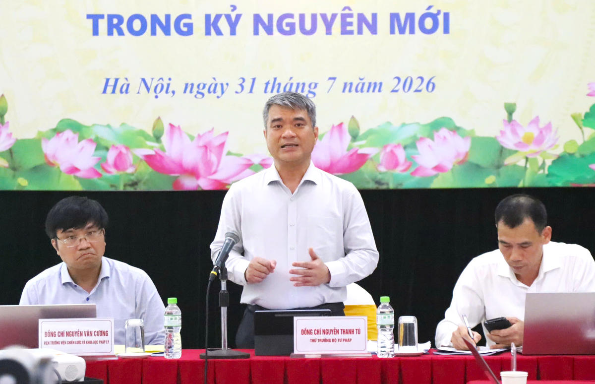 Thứ trưởng Bộ Tư pháp Nguyễn Thanh Tú.