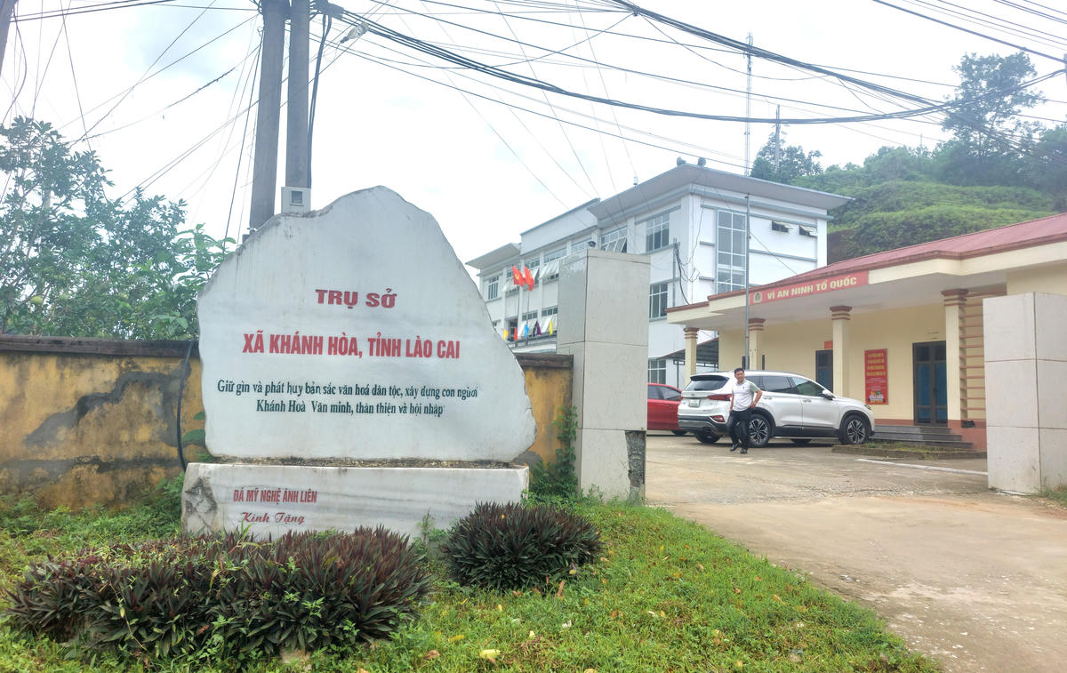 Trụ sở UBND xã Khánh Hòa.
