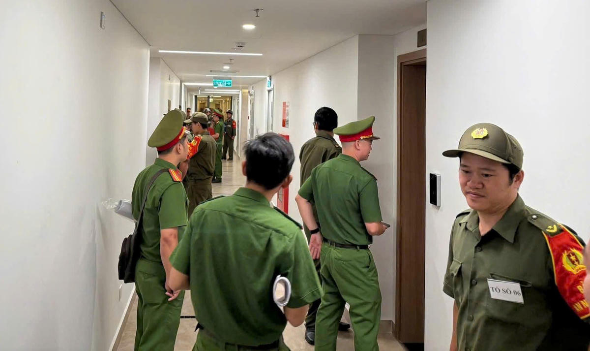 Lực lượng Công an kiểm tra cơ sở lưu trú trên địa bàn TP Đà Nẵng. Ảnh: CA Đà Nẵng.