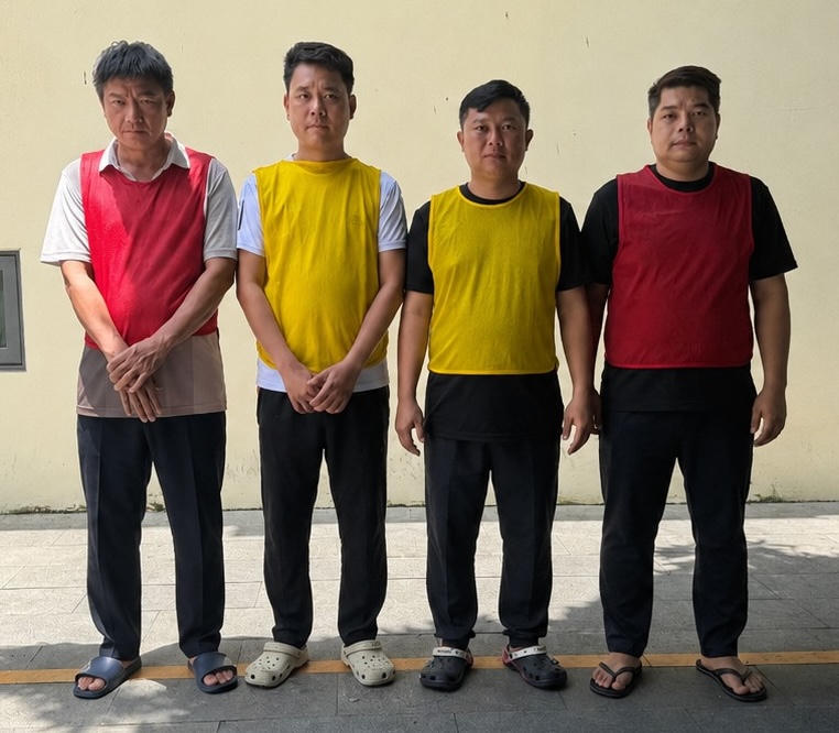 Một số bị can chủ chốt liên quan đường dây 'cá độ bóng đá'. Ảnh: CA.