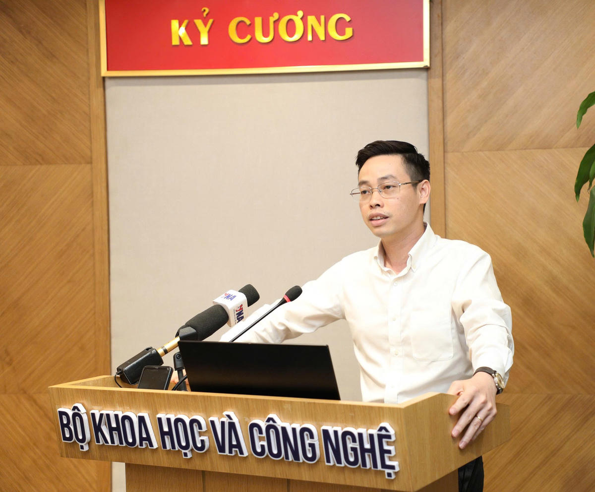 Ông Trần Quang Hưng, Giám đốc Trung tâm Chuyển đổi số, Bộ Khoa học và Công nghệ thông tin về Nền tảng số quản lý quốc gia. Ảnh: MST.
