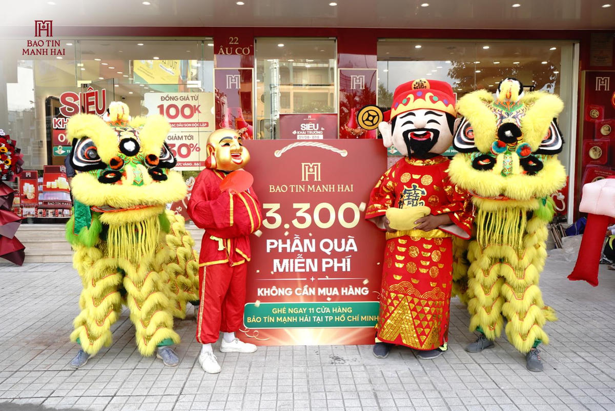 Bảo Tín Mạnh Hải dành tặng 3.300 phần quà miễn phí mỗi ngày cho khách hàng.
