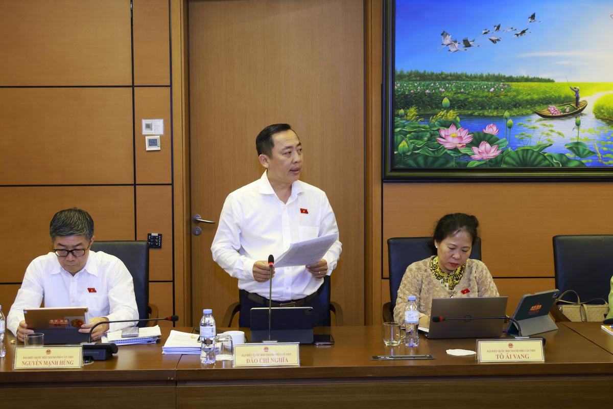 Đại biểu Quốc hội Đào Chí Nghĩa phát biểu (Ảnh: Quang Vinh)