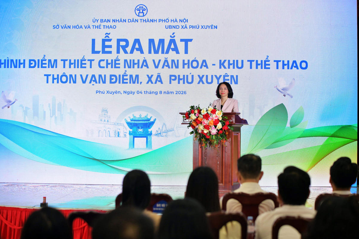 Phát biểu chỉ đạo, Phó Chủ tịch UBND TP Hà Nội Vũ Thu Hà đề nghị đề nghị Sở Văn hóa, Thể thao tiếp tục nghiên cứu một số mô hình hoạt động để tiếp tục triển khai đa dạng, phong phú, có lộ trình, đảm bảo mục tiêu là hướng tới người dân.