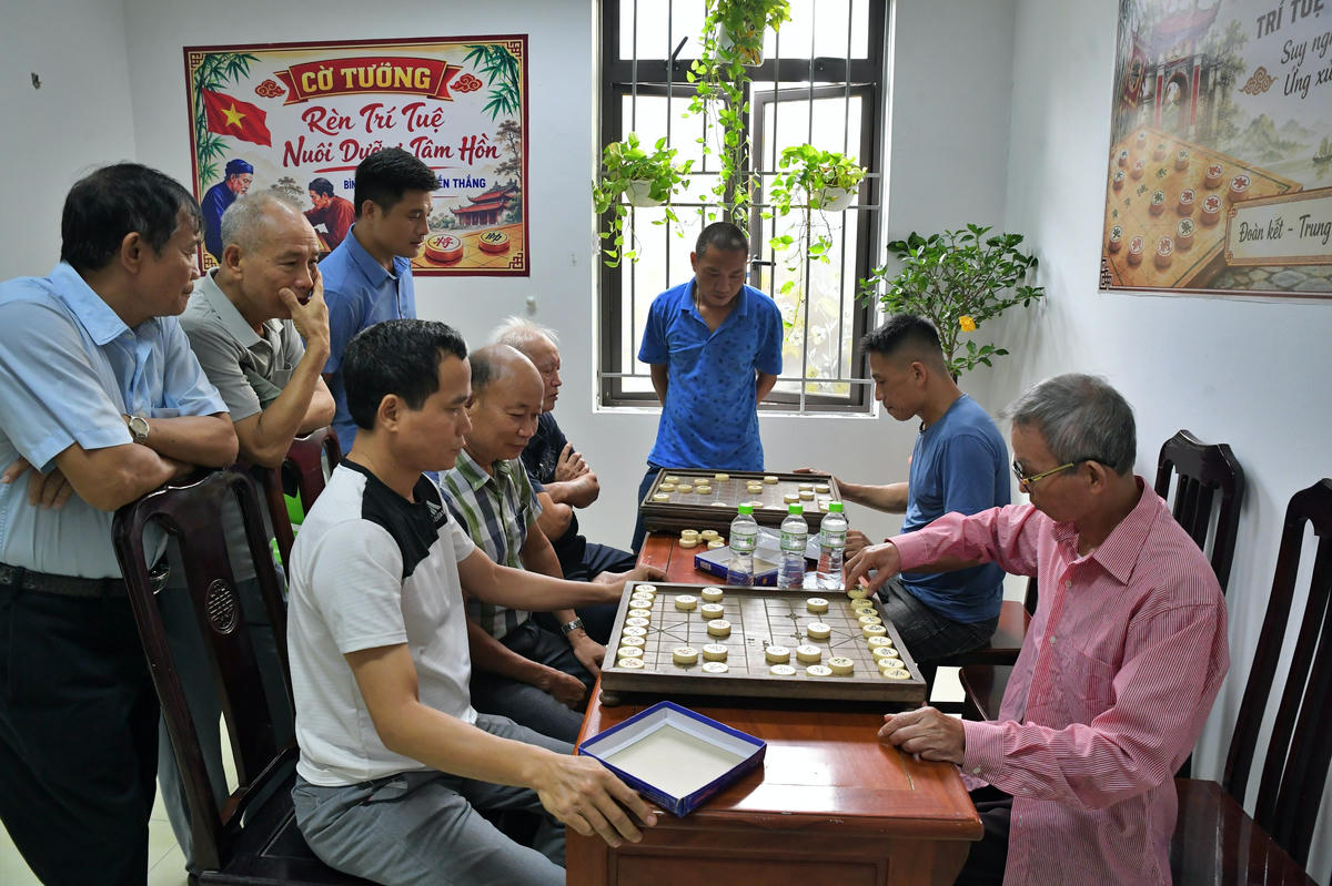 Khu vực cờ tướng.