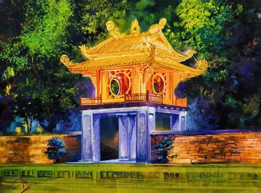 Lan tỏa tình yêu di sản qua hội họa