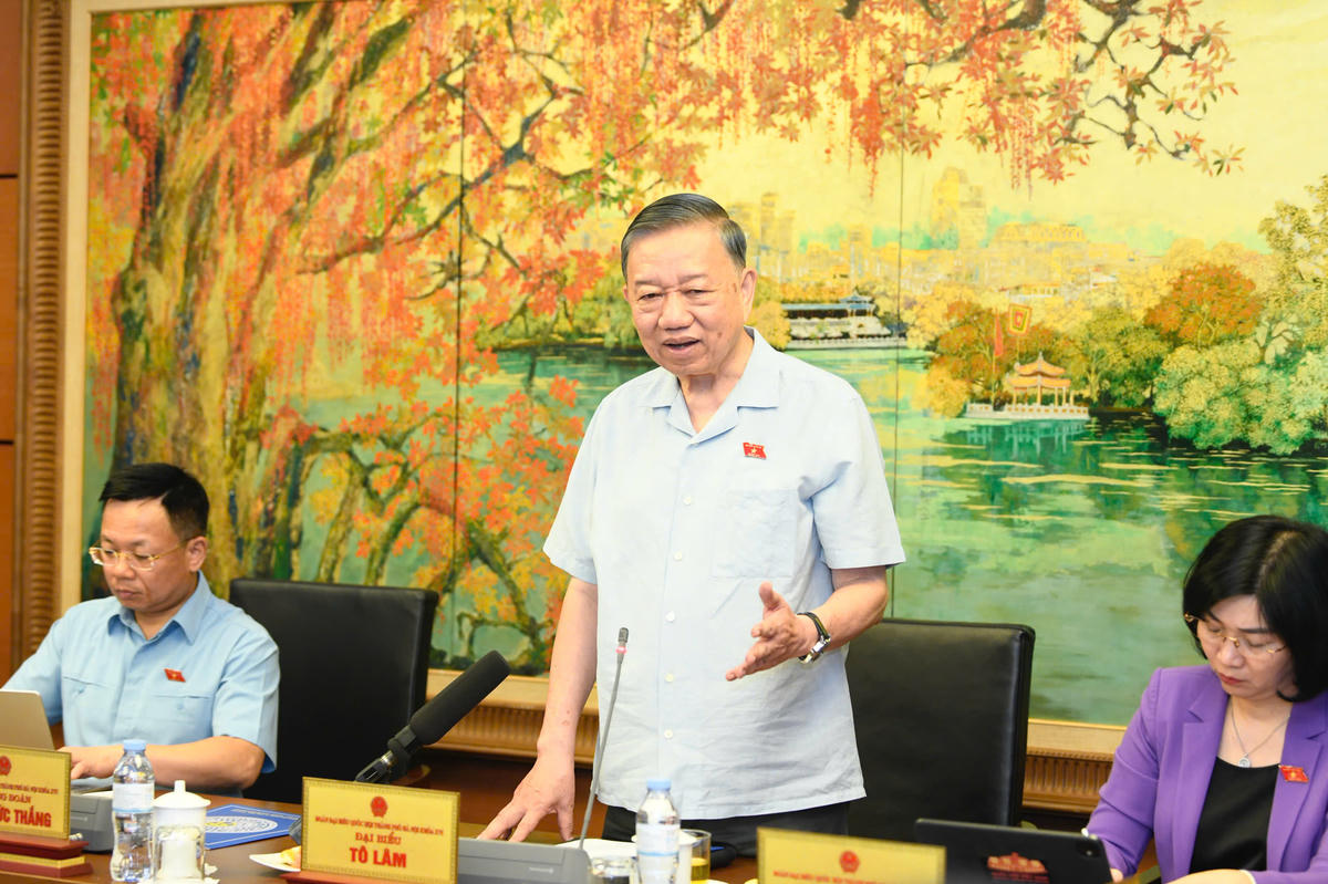 Tổng Bí thư, Chủ tịch nước Tô Lâm phát biểu tại Tổ (Ảnh: Quang Vinh)