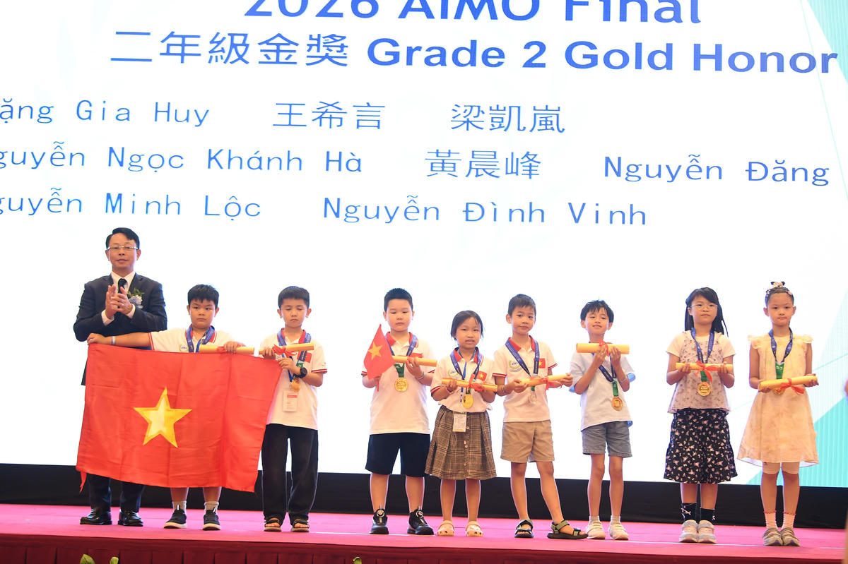 Đoàn Việt Nam tăng mạnh số huy chương tại Chung kết Quốc tế AIMO 2026