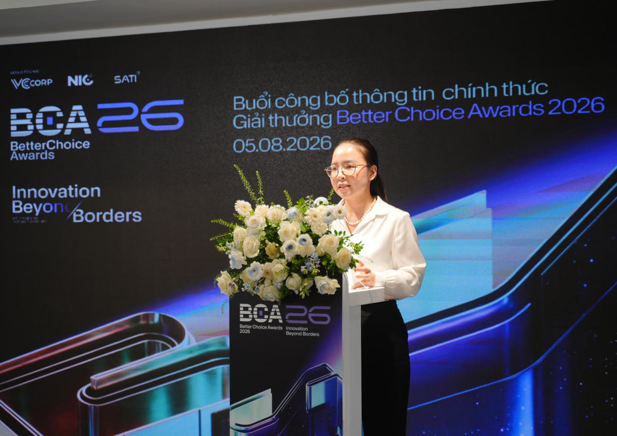 Bà Kim Ngọc Thanh Nga – Phó Giám đốc Trung tâm Đổi mới sáng tạo Quốc gia phát biểu tại sự kiện.