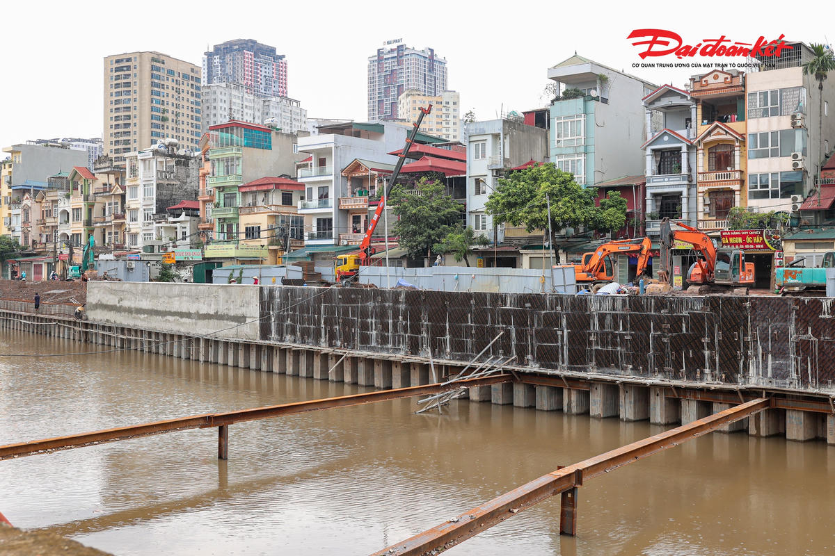 Kênh La Khê tăng tốc cán đích, hoàn thiện hệ thống chống ngập phía Tây Hà Nội