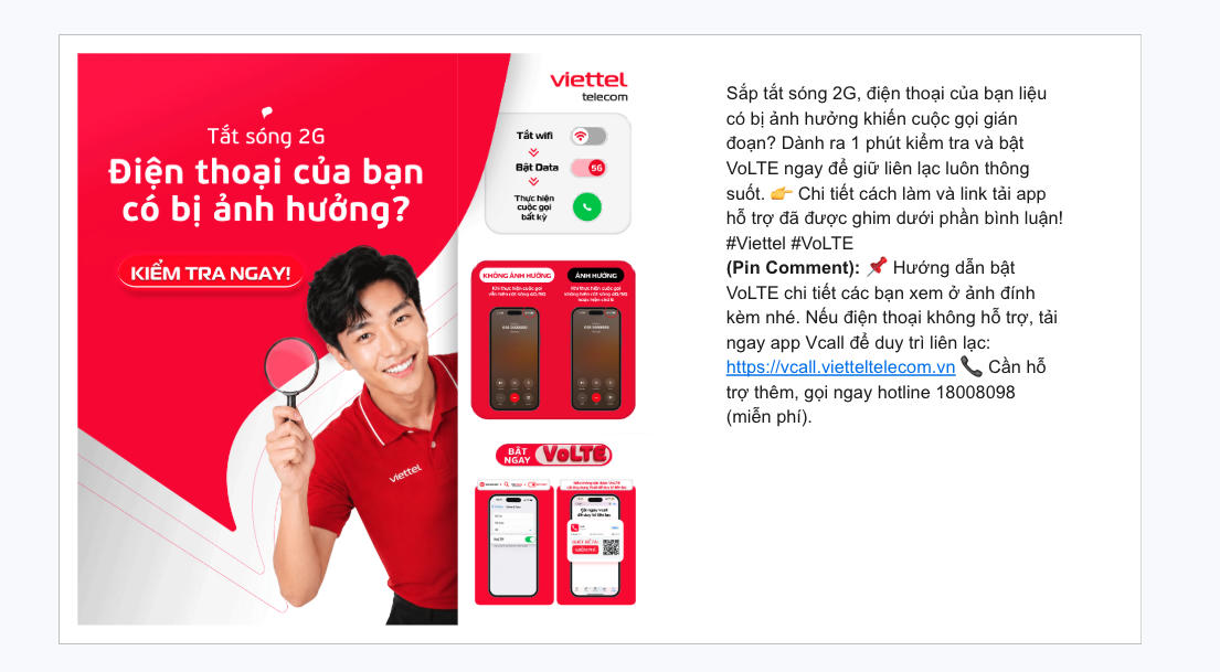 Vào phần Cài đặt > Mạng di động để kiểm tra điện thoại đã bật VoLTE chưa.