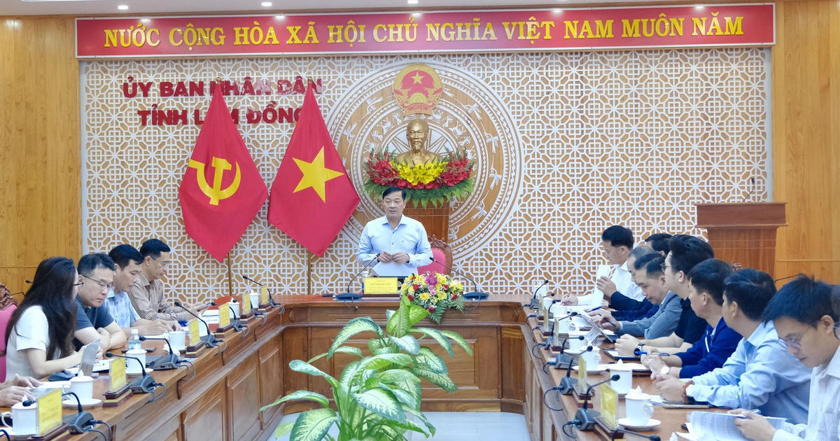 Ông Lê Trọng Yên, Phó Chủ tịch Thường trực UBND tỉnh Lâm Đồng, phát biểu tại buổi làm việc.