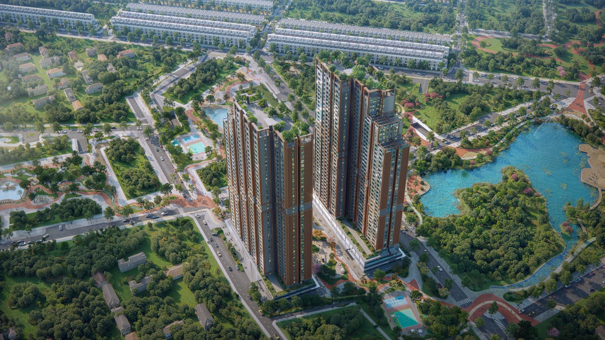 Tầm view đa sắc từ căn hộ Forest Garden