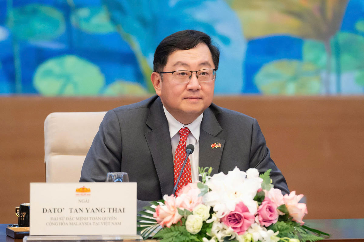 Đại sứ Đặc mệnh toàn quyền Malaysia tại Việt Nam Tan Yang Thai. Ảnh: Vũ Hiếu