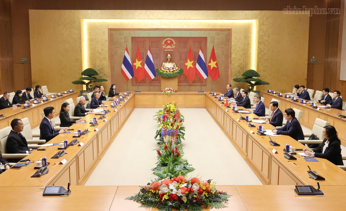 Quang cảnh buổi hội kiến. Ảnh: VGP/Nhật Bắc