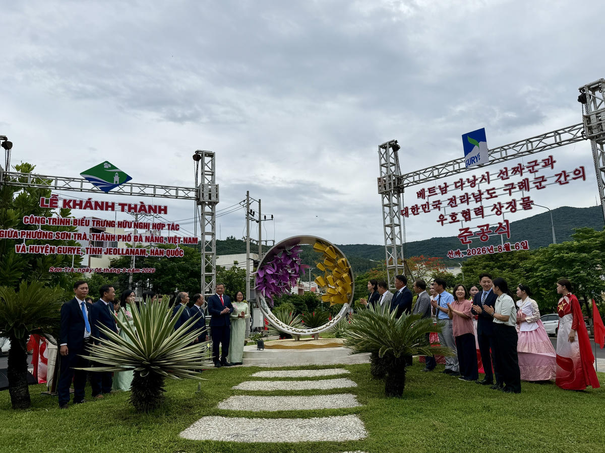 Đà Nẵng: Khánh thành công trình biểu trưng hữu nghị hợp tác Việt Nam – Hàn Quốc