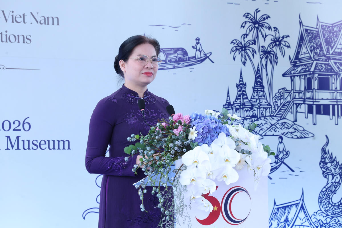Phó Chủ tịch - Tổng Thư ký Hà Thị Nga phát biểu tại buổi lễ.
