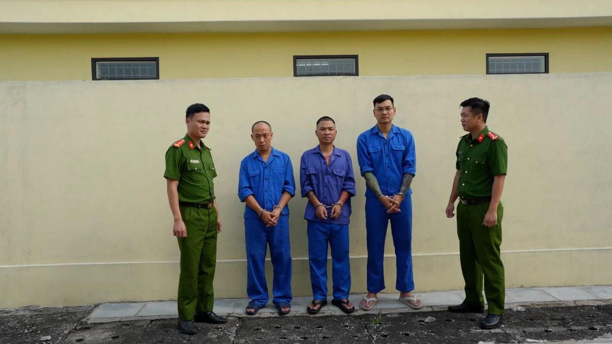 Các bị can trong vụ án - Ảnh: VTV