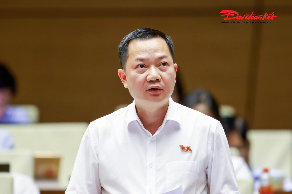 Đại biểu Trịnh Xuân An phát biểu (Ảnh: Quang Vinh)