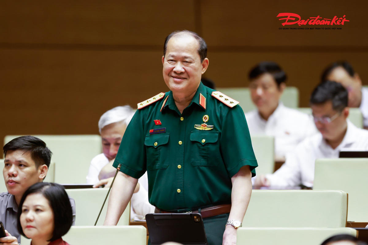 Ông Bế Xuân Trường, Phó Chủ tịch UBTƯ MTTQ Việt Nam, Chủ tịch Hội Cựu chiến binh Việt Nam phát biểu (Ảnh: Quang Vinh)