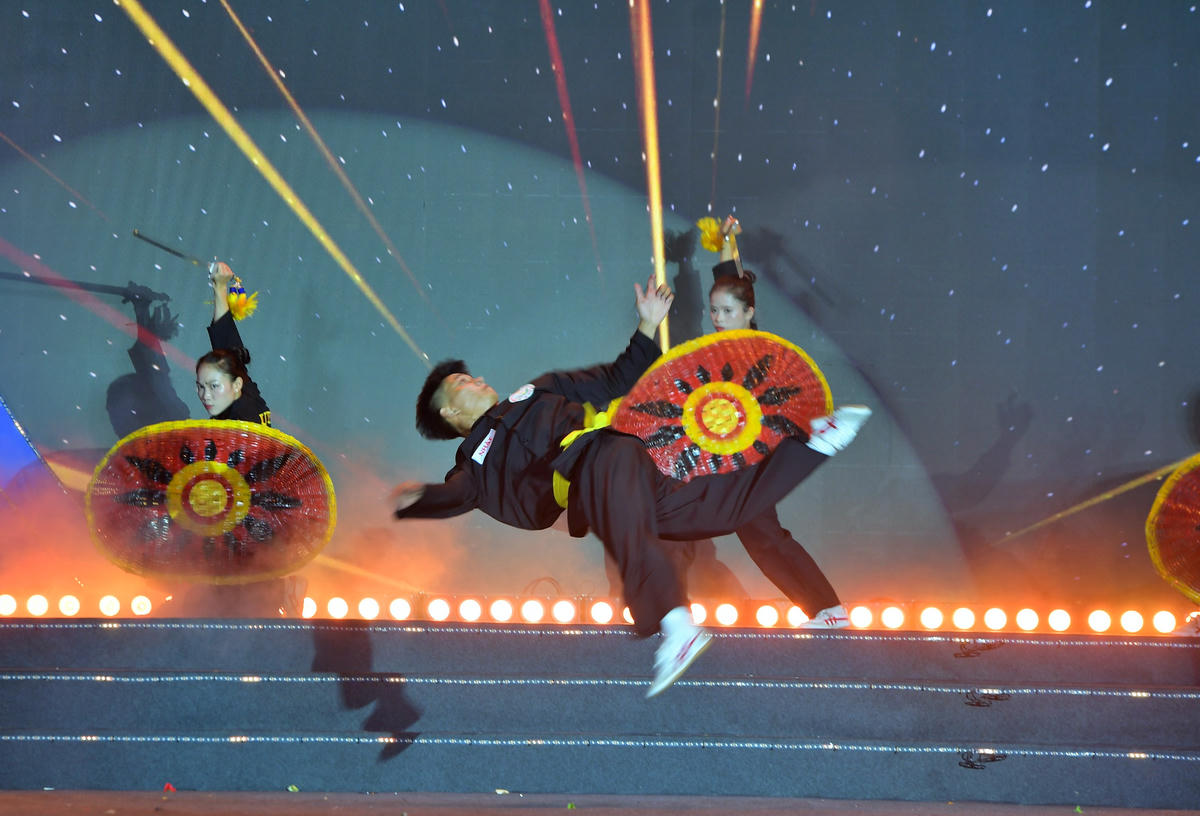 Những tiết mục võ thuật ấn tượng.