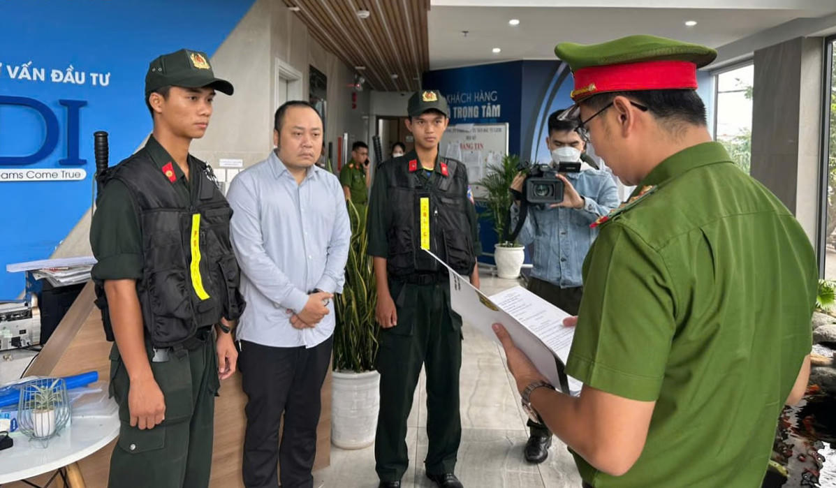 Tổng Giám đốc GFDI Nguyễn Quang Hoàng bị truy tố về hành vi lừa đảo chiếm đoạt tài sản. Ảnh: Nguyễn Tú.